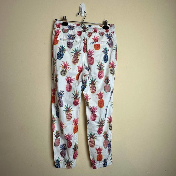 J. CREW x Ratti Rainbow Pineapple Print Seaside Beach Jogger Pants Women’s 2 - Picture 6 of 16